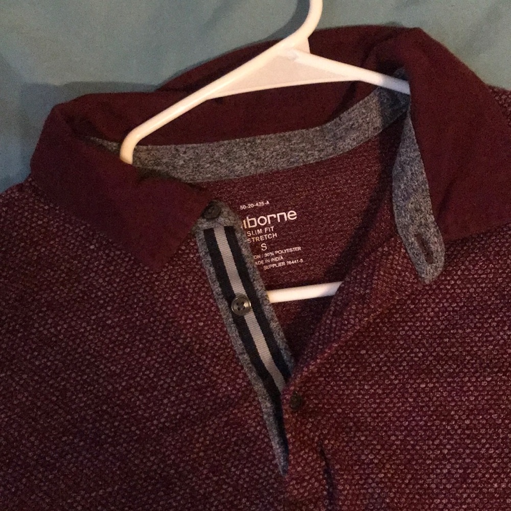 Burgundy shirt size small